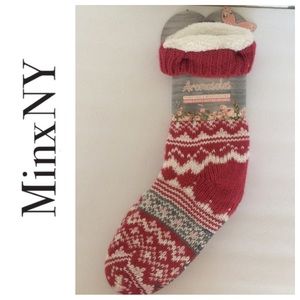 MINX NY SHEA BUTTER INFUSED LOUNGE SLIPPER SOCKS NWT